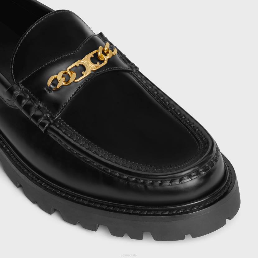 calzado CELINE Mocasines Margaret Triomphe de piel de toro pulida negro hombres NL482038