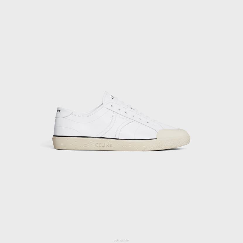 calzado CELINE Zapatilla de deporte Alan baja con cordones as-01 de piel de becerro Blanco óptico hombres NL482055
