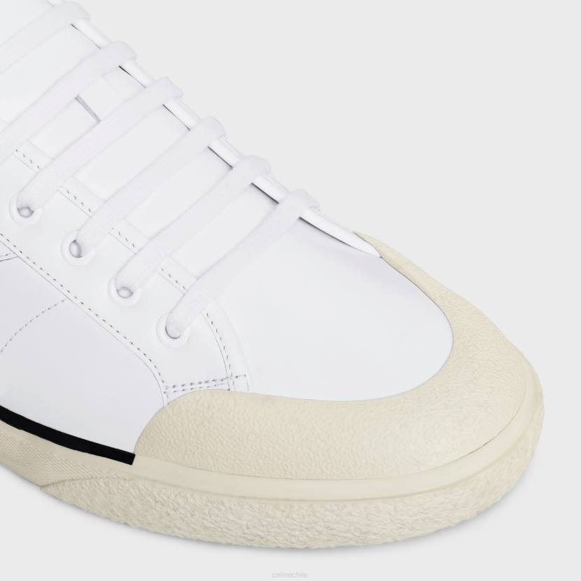 calzado CELINE Zapatilla de deporte Alan baja con cordones as-01 de piel de becerro Blanco óptico hombres NL482055