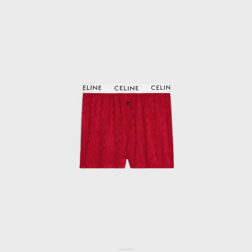accesorios CELINE boxers en cady de seda brillante carmín hombres NL482270