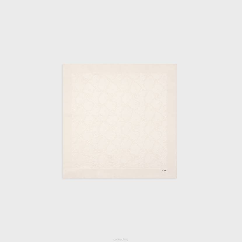 accesorios CELINE pañuelo en jacquard de seda vainilla hombres NL482264