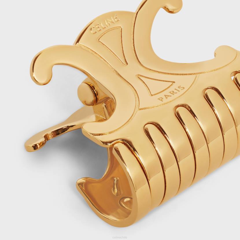 accesorios CELINE garra de pelo mediana triomphe en zamak oro mujer NL481241