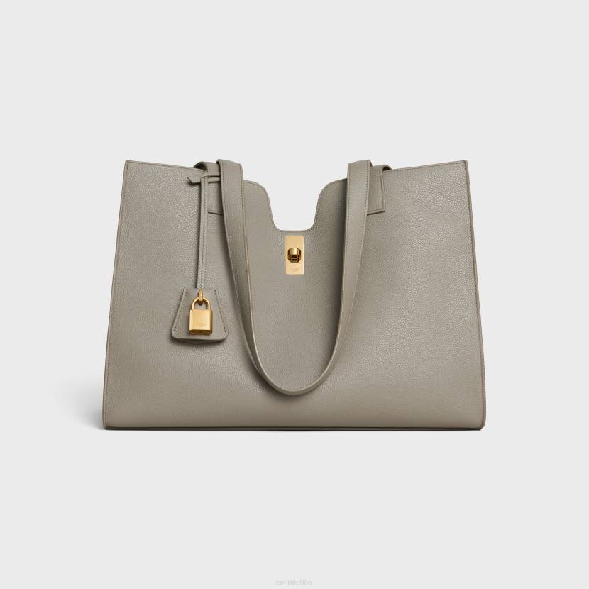 accesorios CELINE Cabas 16 de piel de becerro granulada flexible Guijarro mujer NL48149