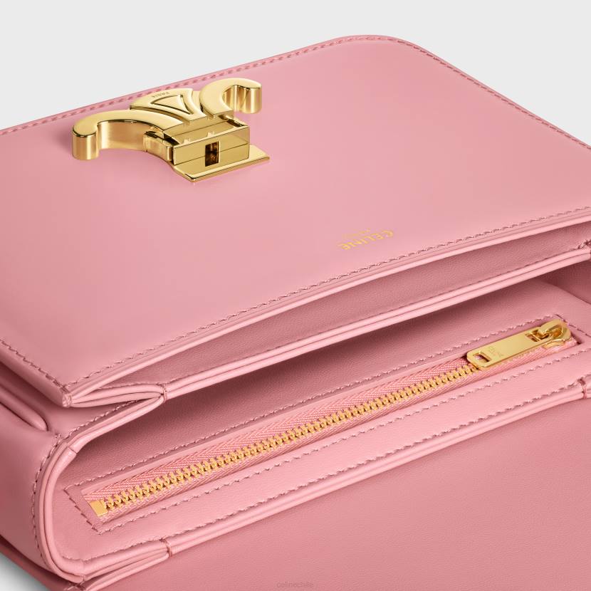 accesorios CELINE bolso Teen Triomphe de piel de becerro brillante rosa mujer NL4847