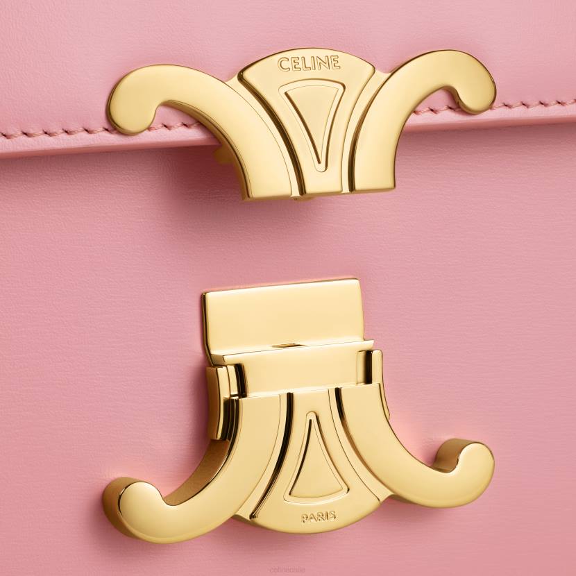 accesorios CELINE bolso Teen Triomphe de piel de becerro brillante rosa mujer NL4847