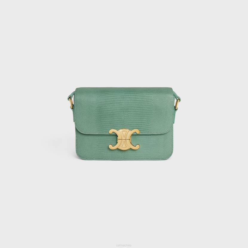 accesorios CELINE bolso Teen Triomphe en lagarto celadón mujer NL48115