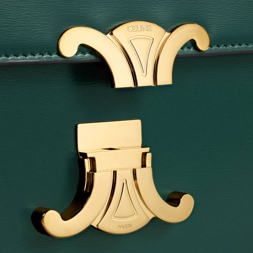 accesorios CELINE bolso classique triomphe de piel de becerro brillante amazona mujer NL4842