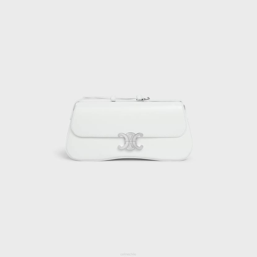 accesorios CELINE bolso lola mediano de piel de becerro brillante blanco de blanco mujer NL4817