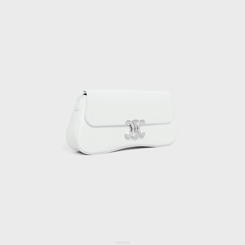 accesorios CELINE bolso lola mediano de piel de becerro brillante blanco de blanco mujer NL4817