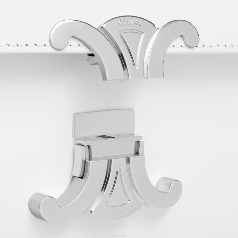 accesorios CELINE bolso lola mediano de piel de becerro brillante blanco de blanco mujer NL4817