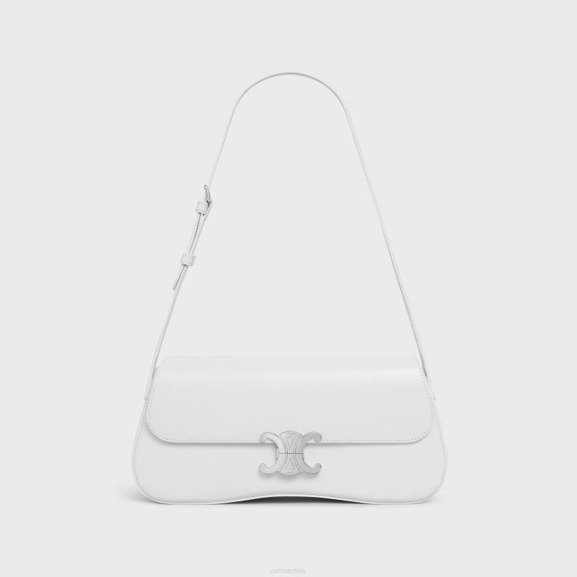 accesorios CELINE bolso lola mediano de piel de becerro brillante blanco de blanco mujer NL4817