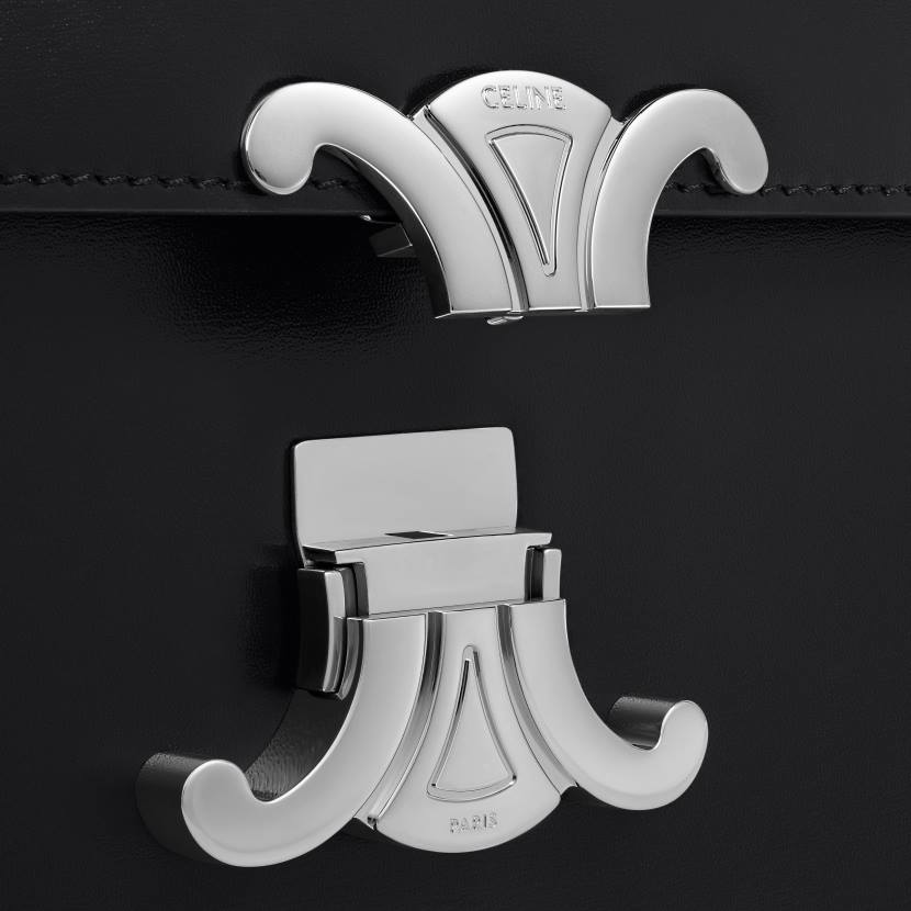 accesorios CELINE bolso lola mediano de piel de becerro brillante negro mujer NL4816