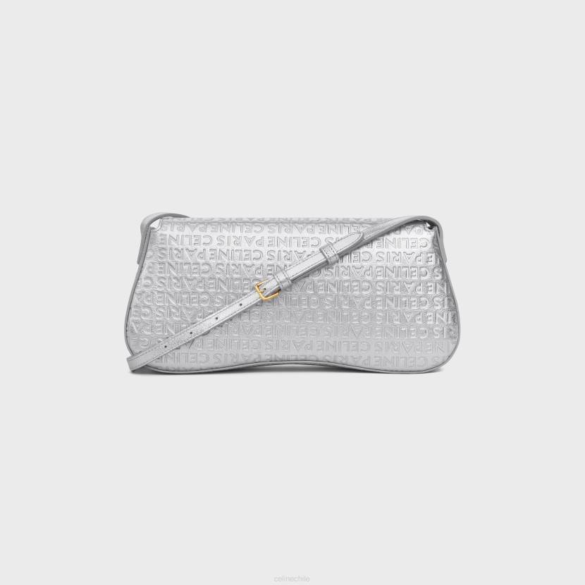 accesorios CELINE bolso lola mediano de piel de becerro laminada con detalle plata mujer NL4818