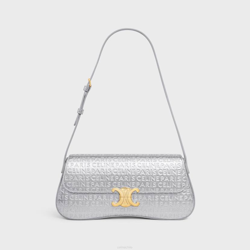 accesorios CELINE bolso lola mediano de piel de becerro laminada con detalle plata mujer NL4818