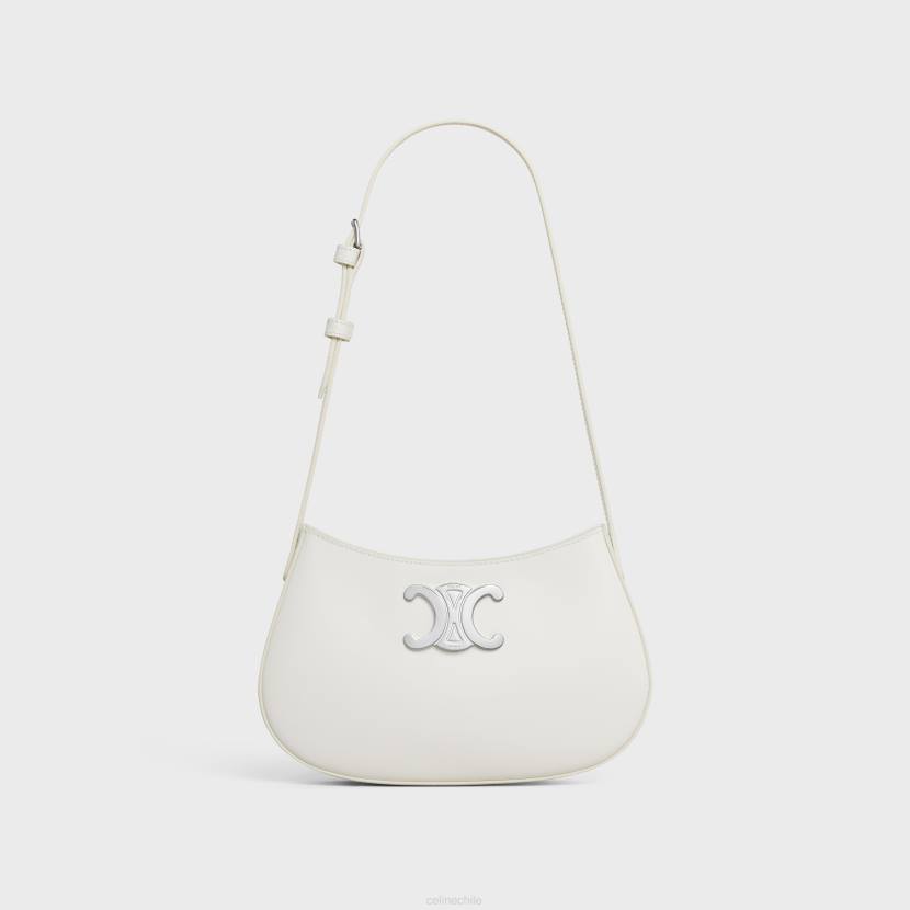accesorios CELINE bolso tolly mediano de piel de becerro brillante blanco mujer NL4813