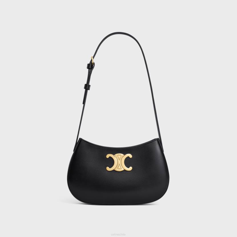 accesorios CELINE bolso tolly mediano de piel de becerro brillante negro mujer NL4811