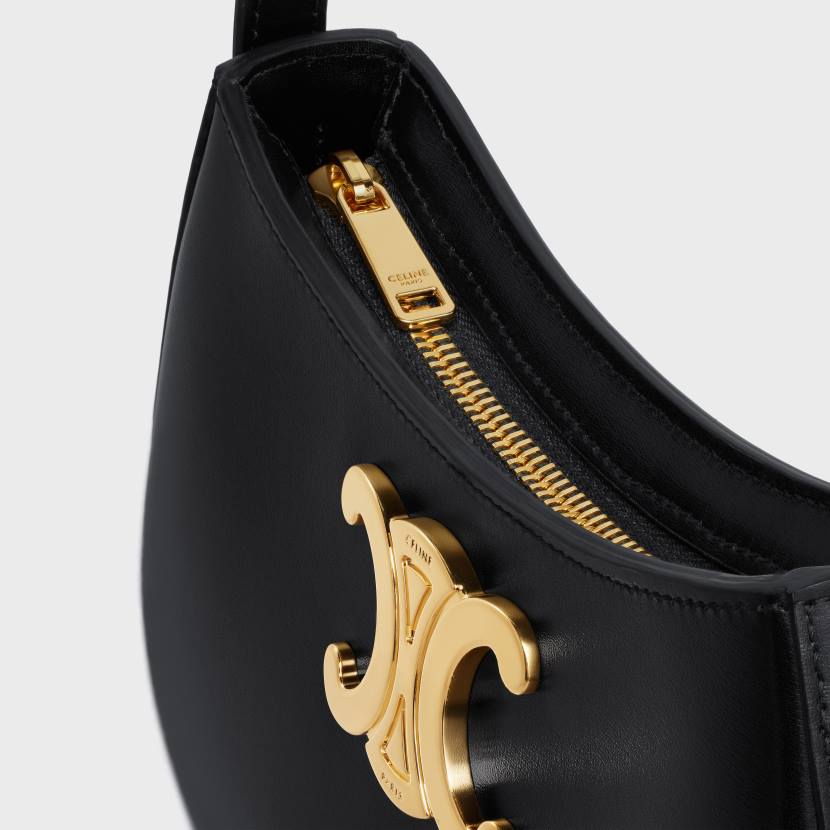 accesorios CELINE bolso tolly mediano de piel de becerro brillante negro mujer NL4811