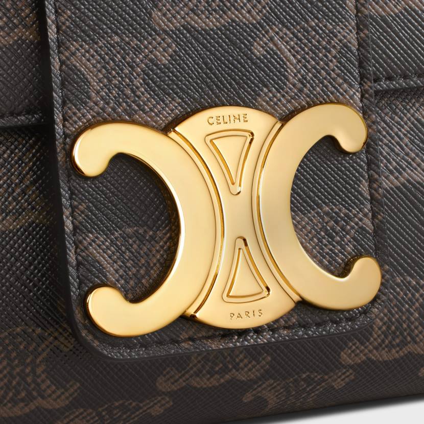 accesorios CELINE bolso victoire mediano de lona triomphe broncearse mujer NL487