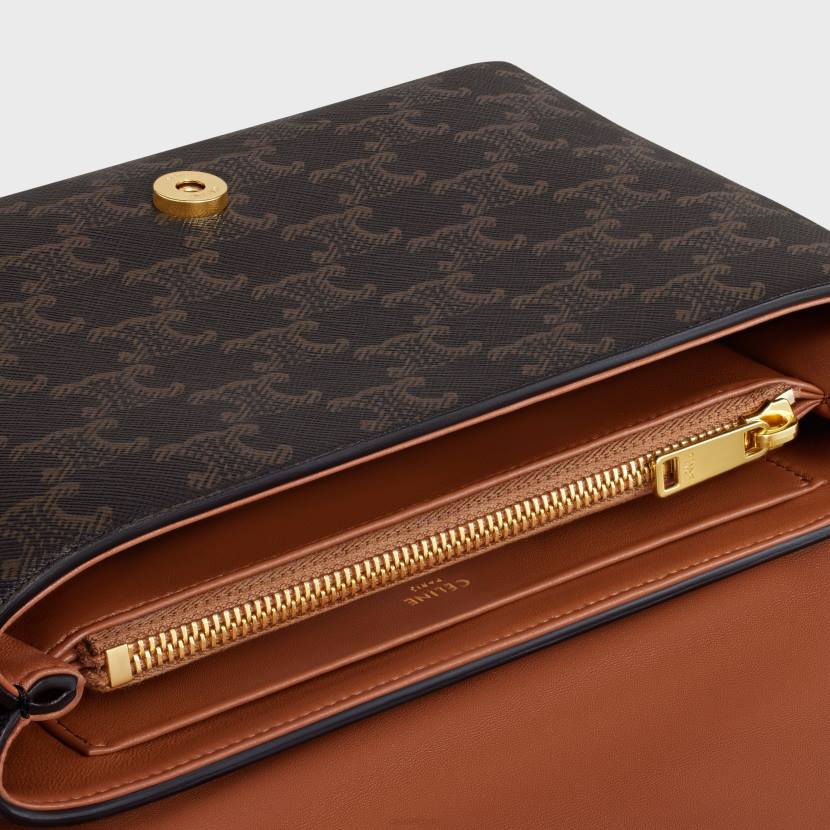 accesorios CELINE bolso victoire mediano de lona triomphe broncearse mujer NL487