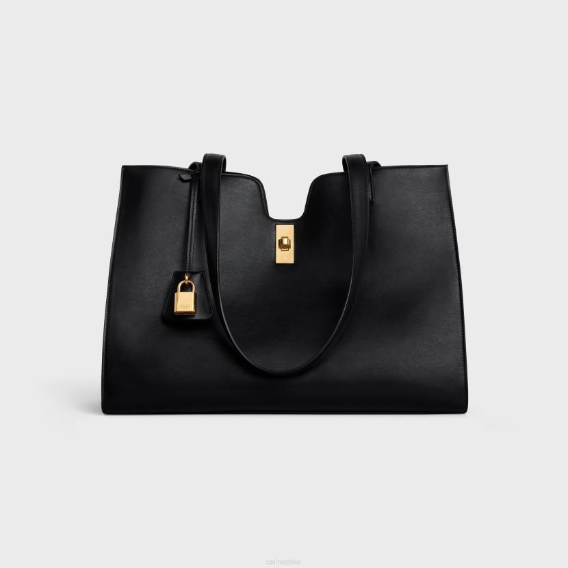 accesorios CELINE cabas 16 de piel de becerro lisa negro mujer NL48150