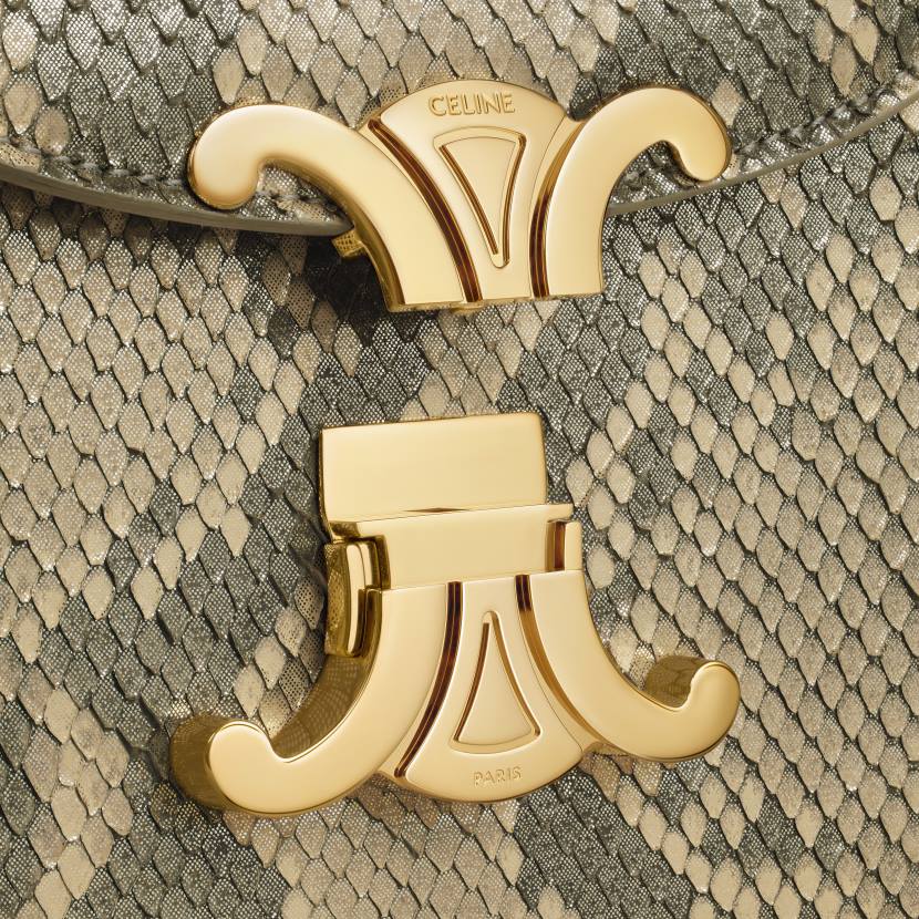 accesorios CELINE cadena besace clea en pitón nacarado natural mujer NL4837