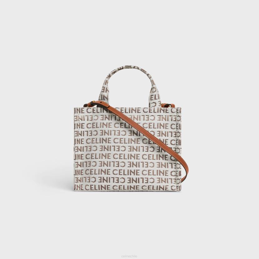 accesorios CELINE pequeñas cabas thais de textil con all-over Bronceado natural mujer NL48249