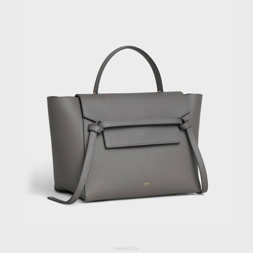 accesorios CELINE riñonera mini de piel de becerro granulada gris mujer NL48262