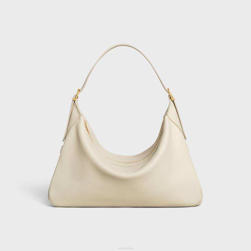 accesorios CELINE romy grande de piel de becerro flexible caliza mujer NL48293