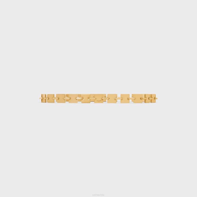 accesorios CELINE cinturón de cadena cuadrada de latón oro mujer NL481091