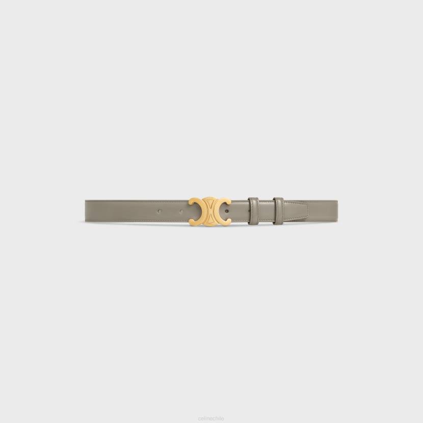 accesorios CELINE cinturón triunfo mediano de piel taurillon Guijarro mujer NL481066