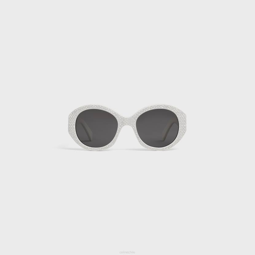 accesorios CELINE Gafas de sol redondas s240 de acetato con cristales. blanco mujer NL481142