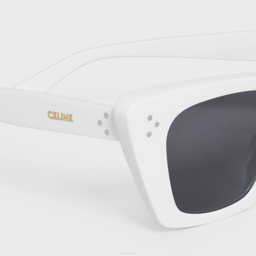 accesorios CELINE gafas de sol cat eye s187 de acetato blanco mujer NL481131