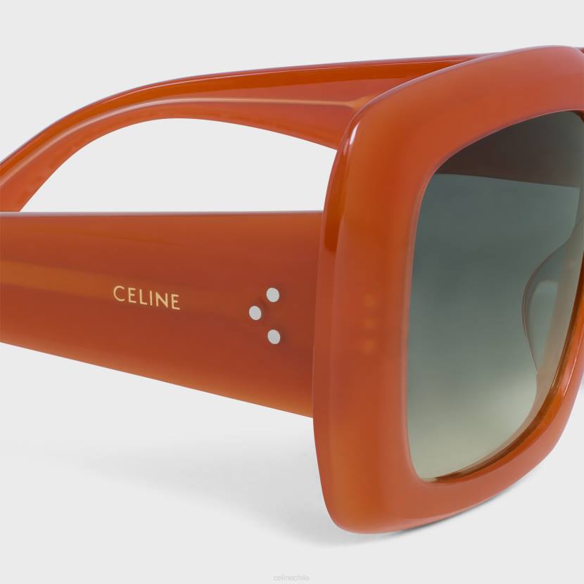 accesorios CELINE gafas de sol cuadradas s263 de acetato roya lechosa mujer NL481151