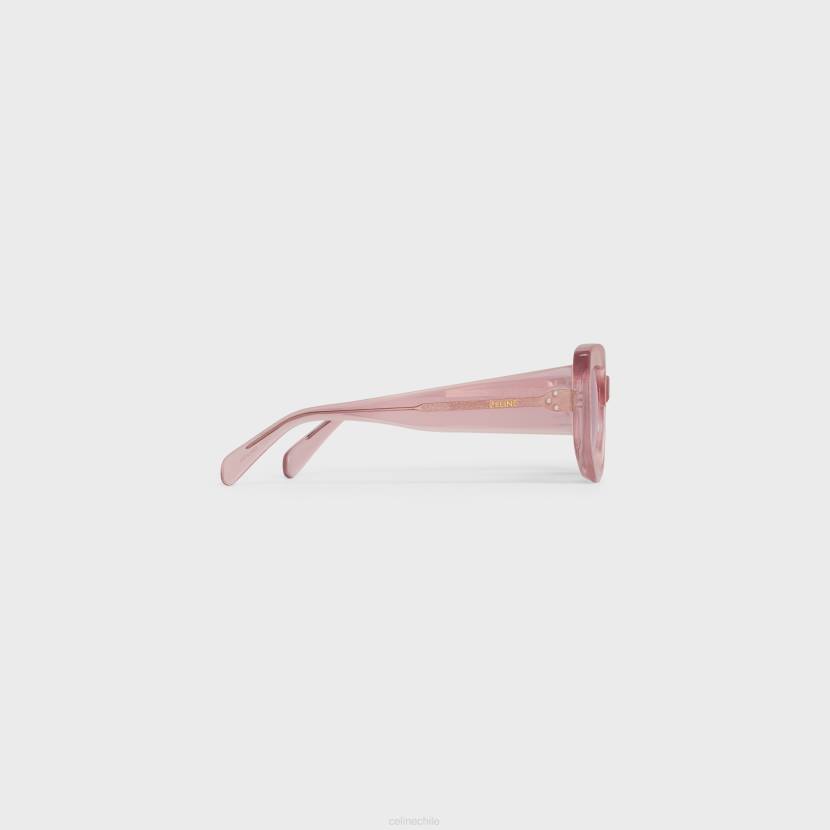 accesorios CELINE gafas de sol gráficas s277 de acetato rosa cristal mujer NL481036