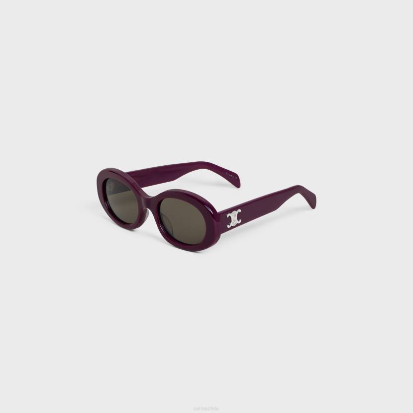 accesorios CELINE gafas de sol triomphe 01 de acetato berenjena mujer NL481100