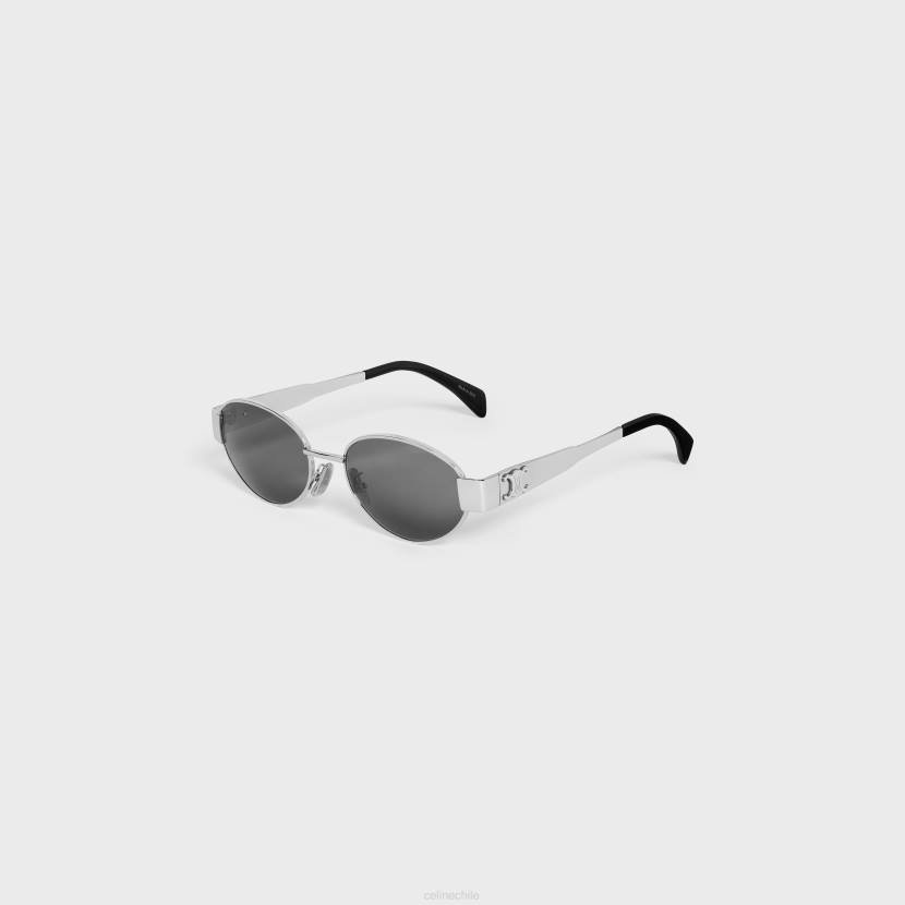accesorios CELINE gafas de sol triomphe metal 01 de metal plata/humo mujer NL481123