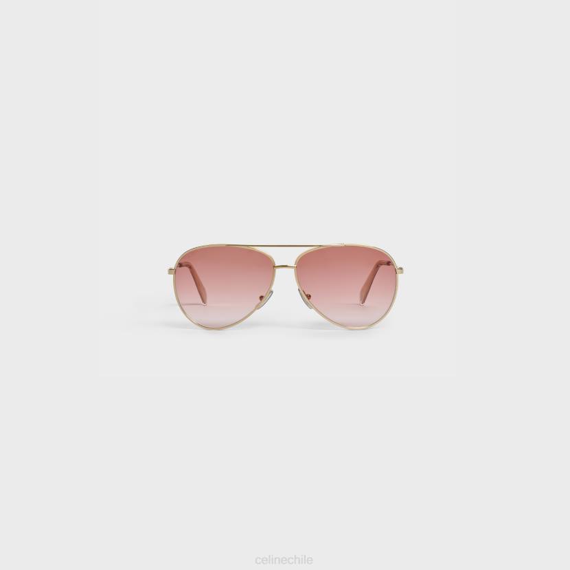 accesorios CELINE montura metálica 02 gafas de sol de metal oro/rosa degradado mujer NL481125