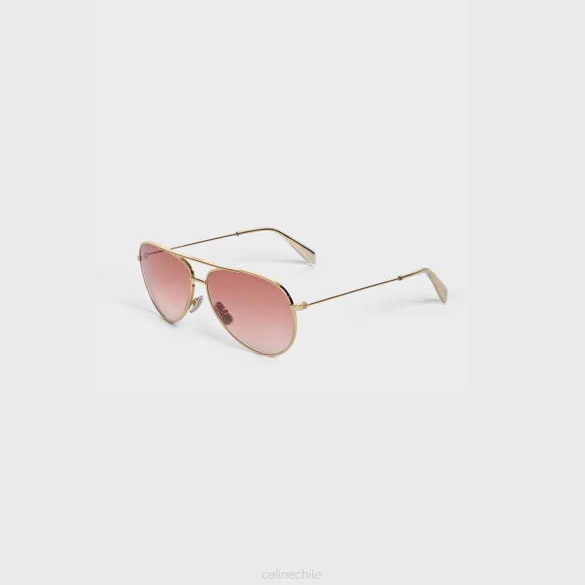 accesorios CELINE montura metálica 02 gafas de sol de metal oro/rosa degradado mujer NL481125