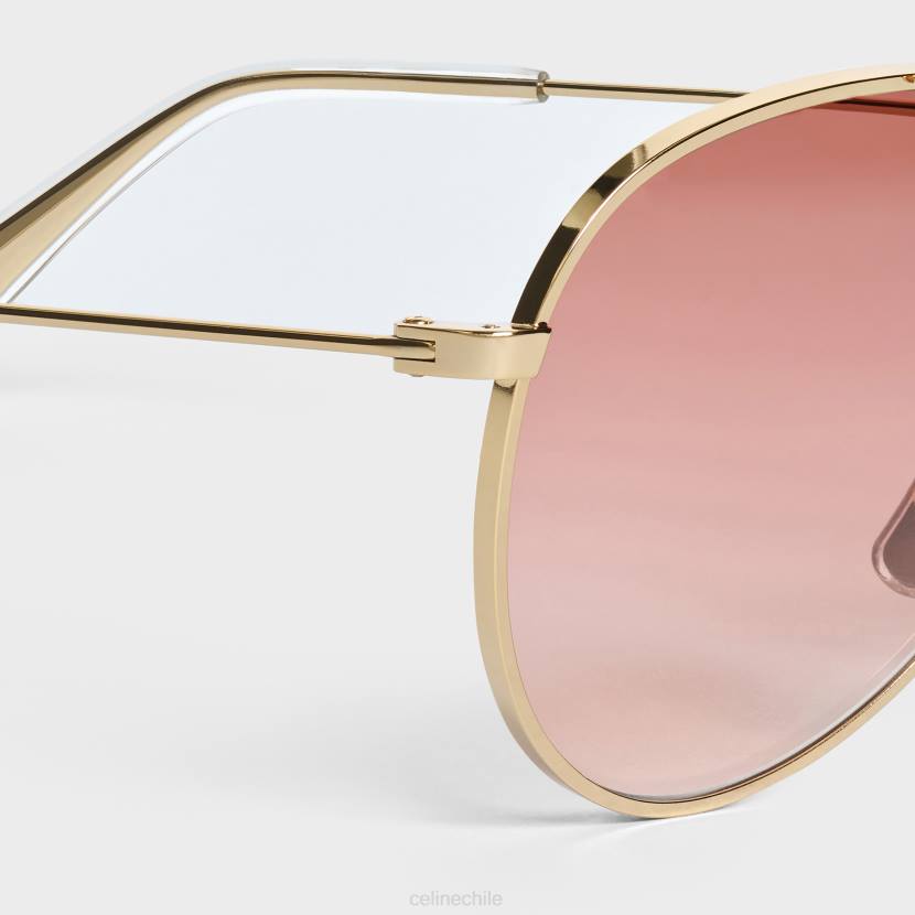 accesorios CELINE montura metálica 02 gafas de sol de metal oro/rosa degradado mujer NL481125