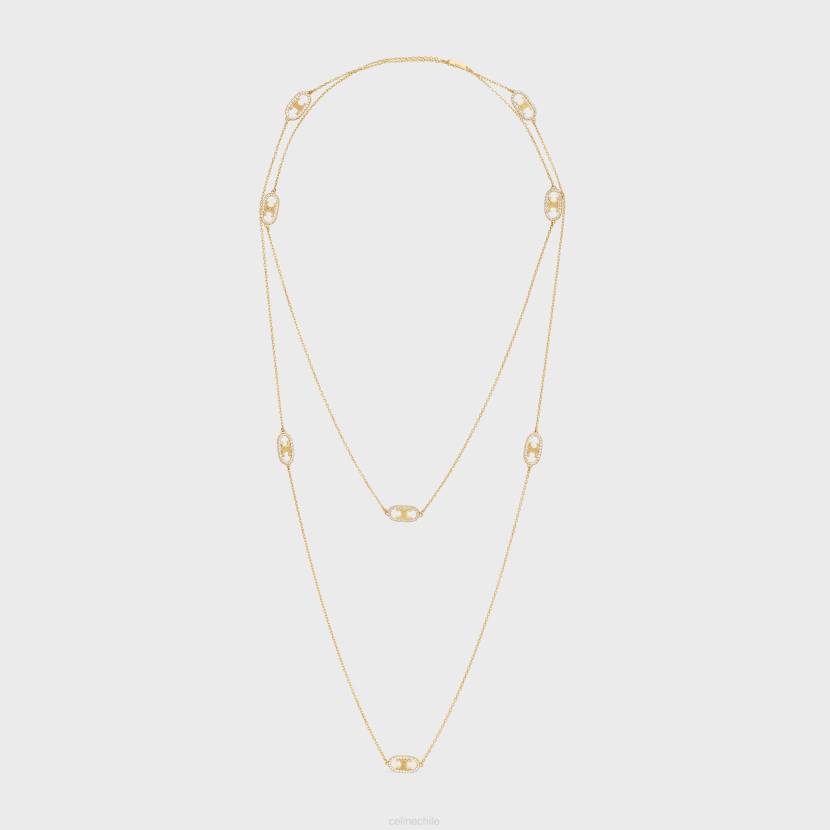 accesorios CELINE Maillón Triomphe sautoir en diamantes oro amarillo y blanco mujer NL481389