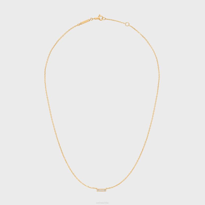 accesorios CELINE collar de línea en diamantes oro amarillo y blanco mujer NL481394