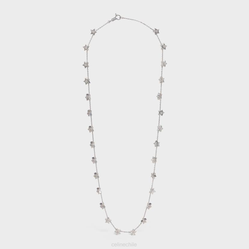 accesorios CELINE collar etoile con múltiples estrellas en diamantes oro blanco y blanco mujer NL481421