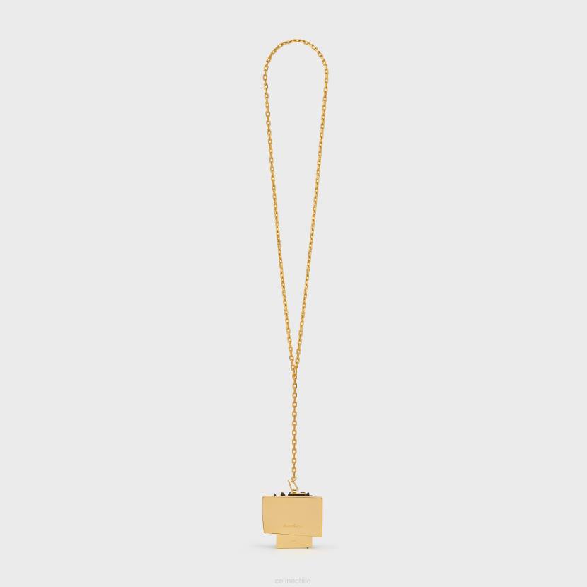 accesorios CELINE collar nevelson project vermeil y madera de roble oro/negro mujer NL481362