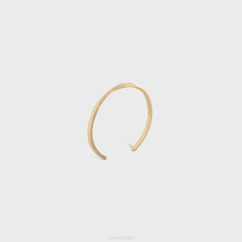 accesorios CELINE pulsera de torsión en diamantes oro amarillo y blanco mujer NL481405