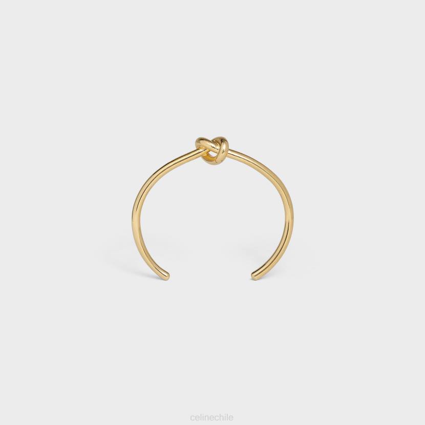 accesorios CELINE pulsera nudo extrafina de latón con acabado oro mujer NL481367