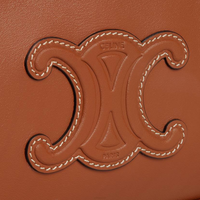 accesorios CELINE bolso bandolera mini cámara cuir triomphe de piel de becerro lisa broncearse mujer NL48378