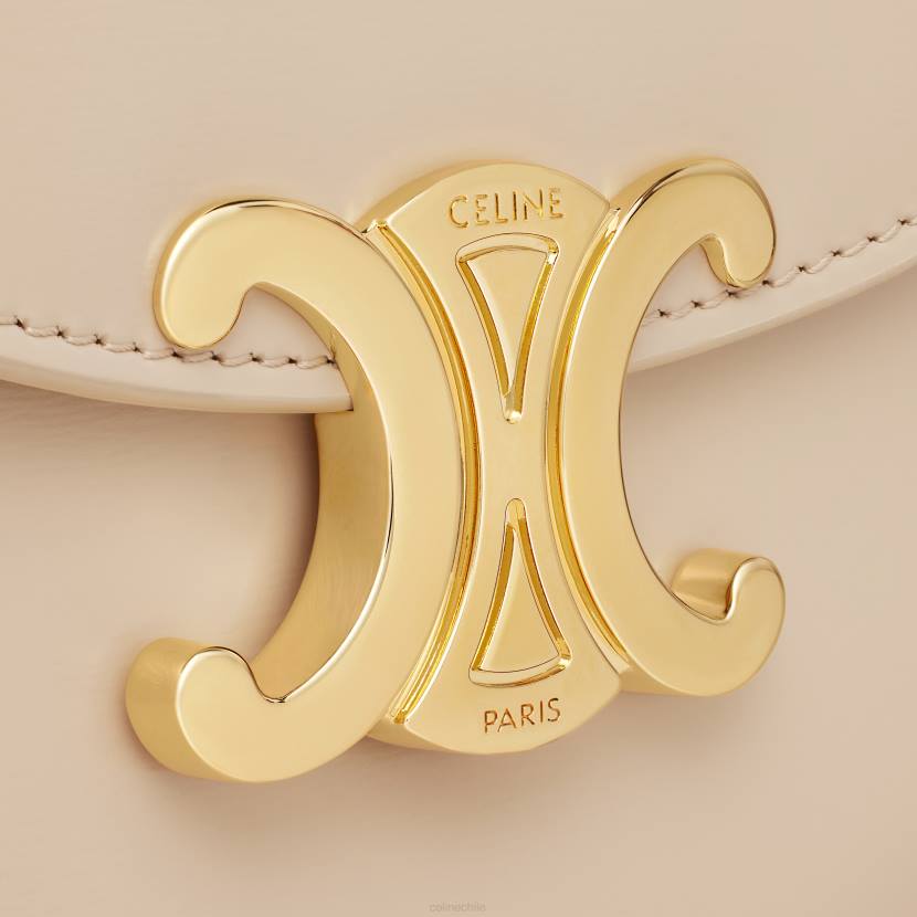 accesorios CELINE mini besace clea de piel de becerro brillante desnudo mujer NL48361