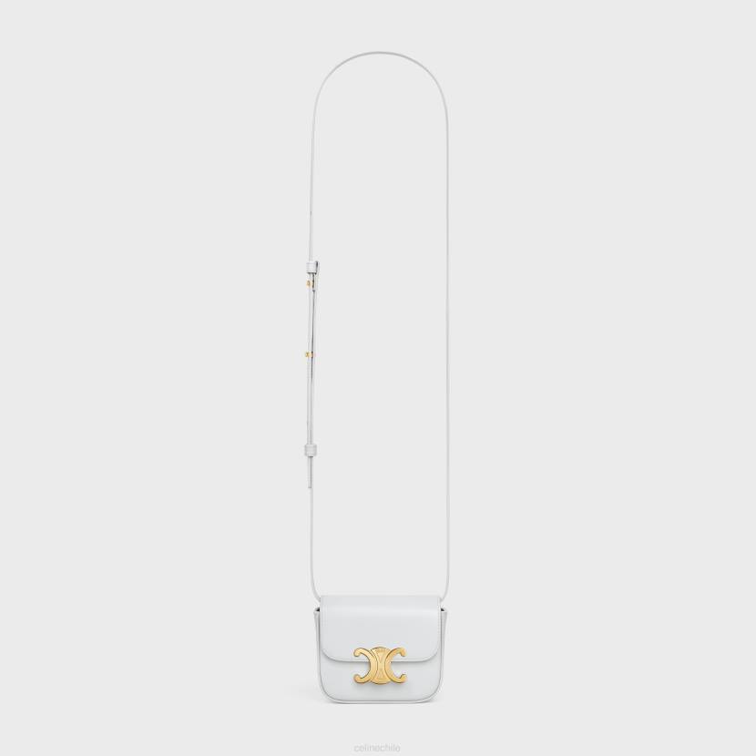 accesorios CELINE mini claude de piel de becerro brillante luna mujer NL48373