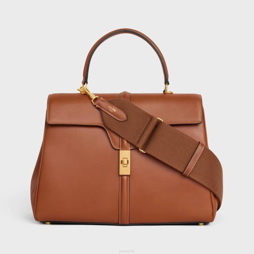 accesorios CELINE correa ajustable de lana con acabado dorado broncearse mujer NL48440