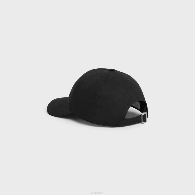 accesorios CELINE gorra de béisbol con inicial de algodón negro hombres NL482244